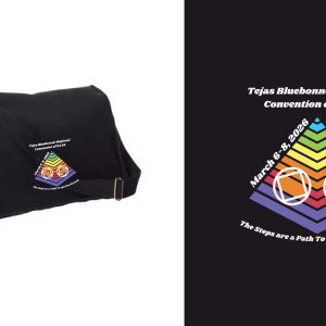 Embroidered Messenger Bag